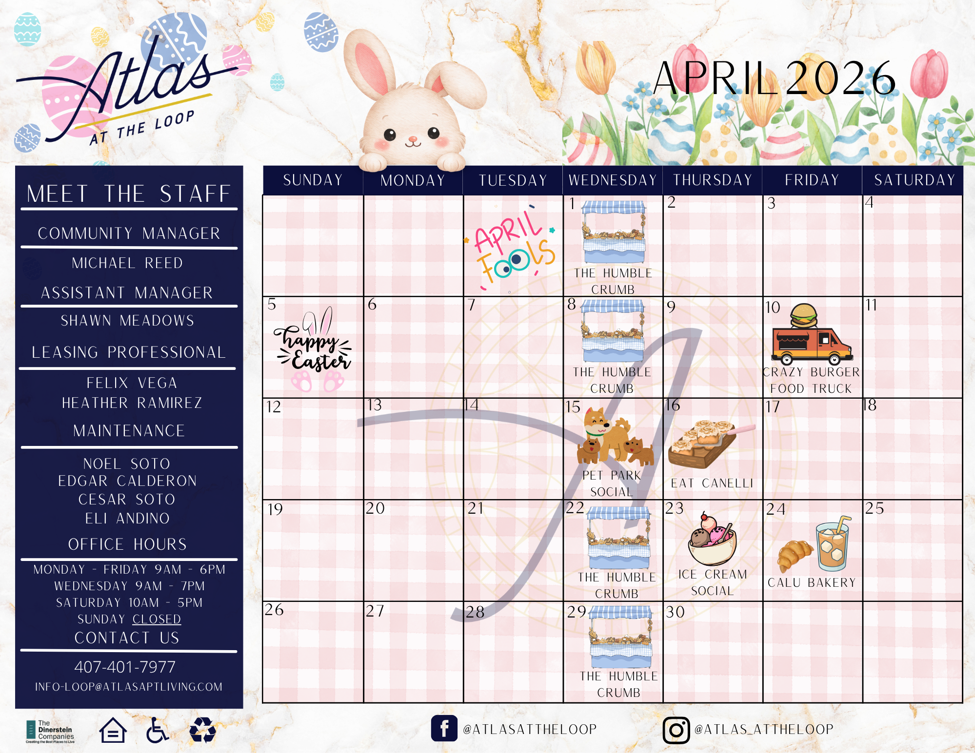 April Event Calendar