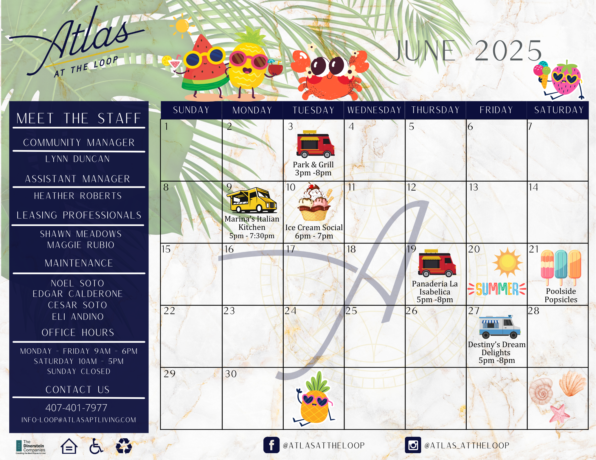 Atlas at the Loop June Event Calendar June Event Calendar