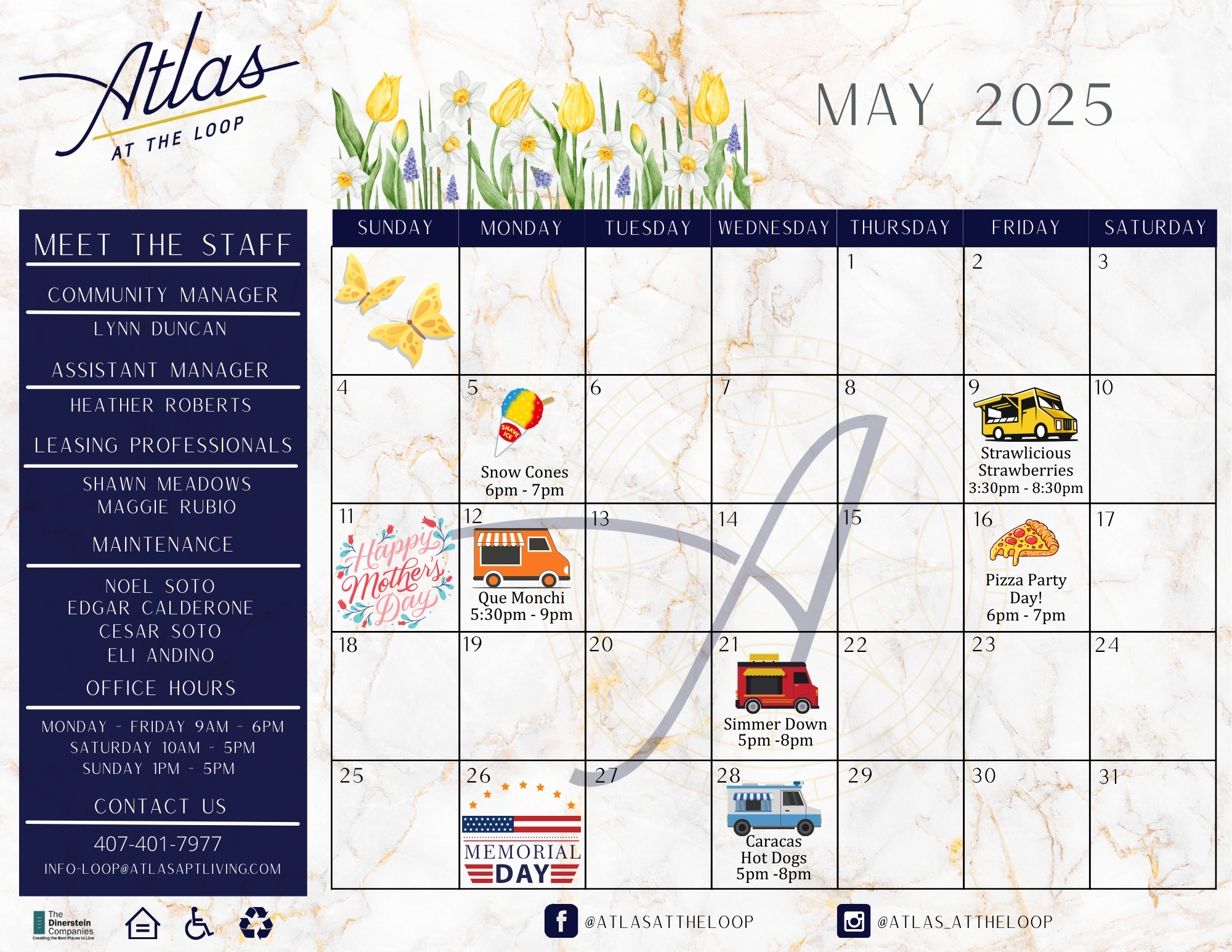 Atlas at the Loop May Event Calendar May Event Calendar