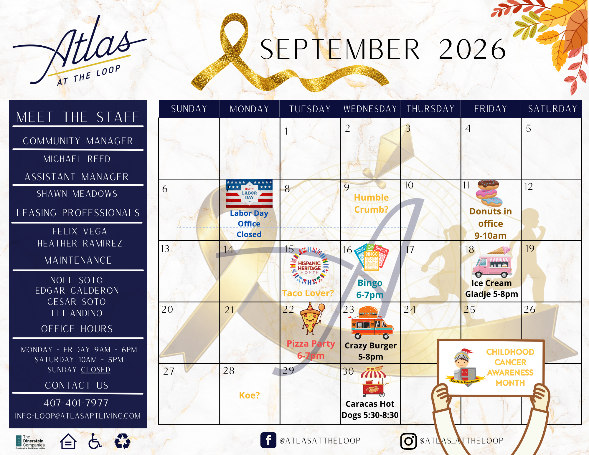 September Event Calendar