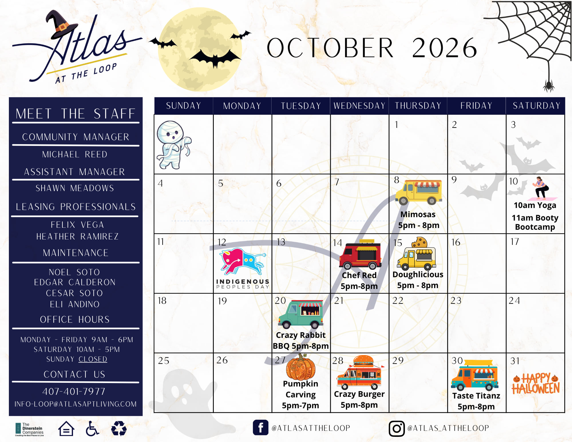 October Event Calendar