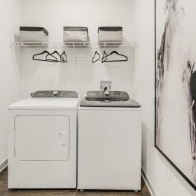 Everything you need right at your fingertips a washer and dryer